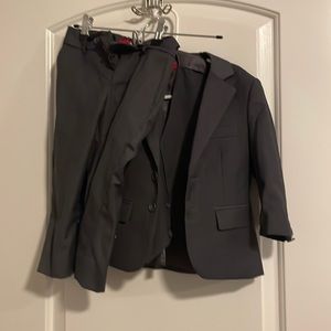 3 piece boys suit in gray